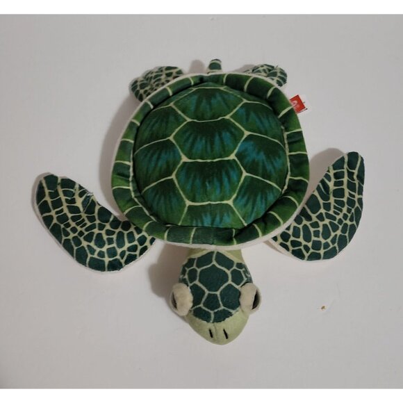 Wild Republic Green Turtle Plush Stuffed Animal Toy Small 10" - Picture 2 of 4
